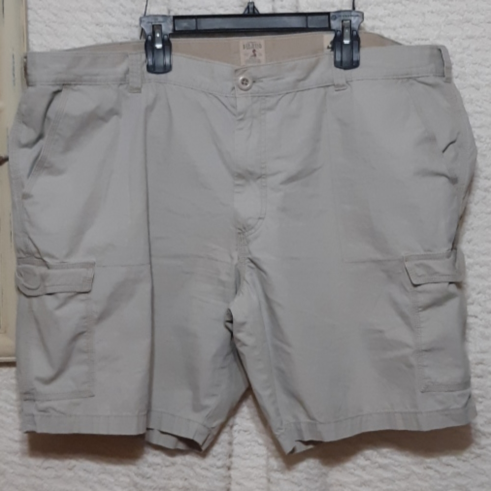 Mens Cotton Shorts Waist Size 48 Neutral Tan REDHEAD